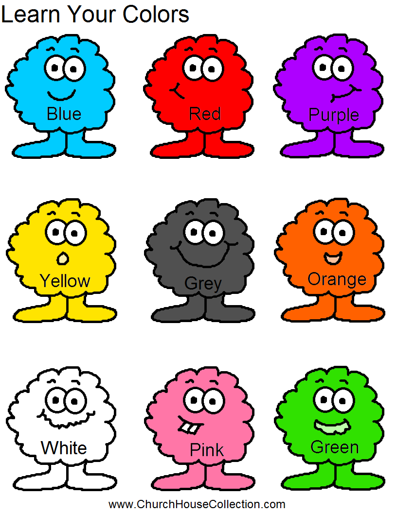 Learning Colors Worksheets