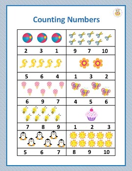 Learning Numbers 1 10 By The Weewy Comb Teachers Pay Teachers