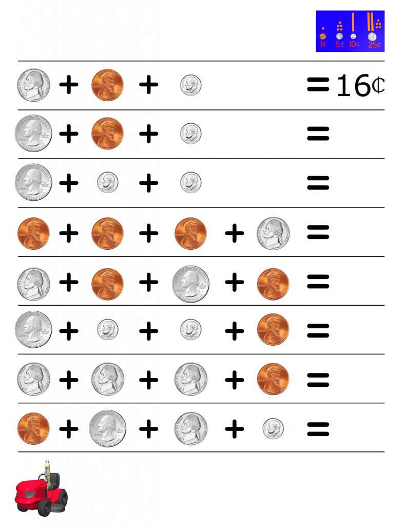 Learning To Count Money Practice Myschoolsmath Com