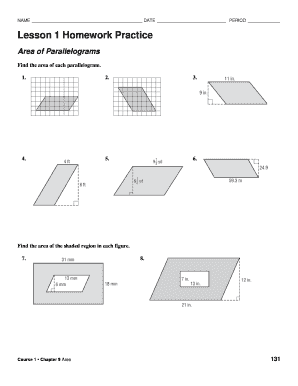 Lesson 9 1 Properties Of Parallelograms Answer Key Fill And Sign