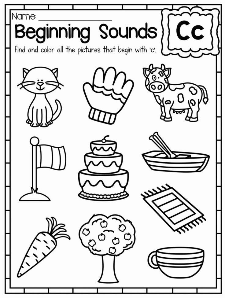 Letter Cc Worksheet For Kg1 Beginning Sounds Worksheets Phonics Kindergarten Phonics Worksheets