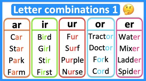 Letter Combinations 1 Phonics Lesson Learn With Examples Youtube