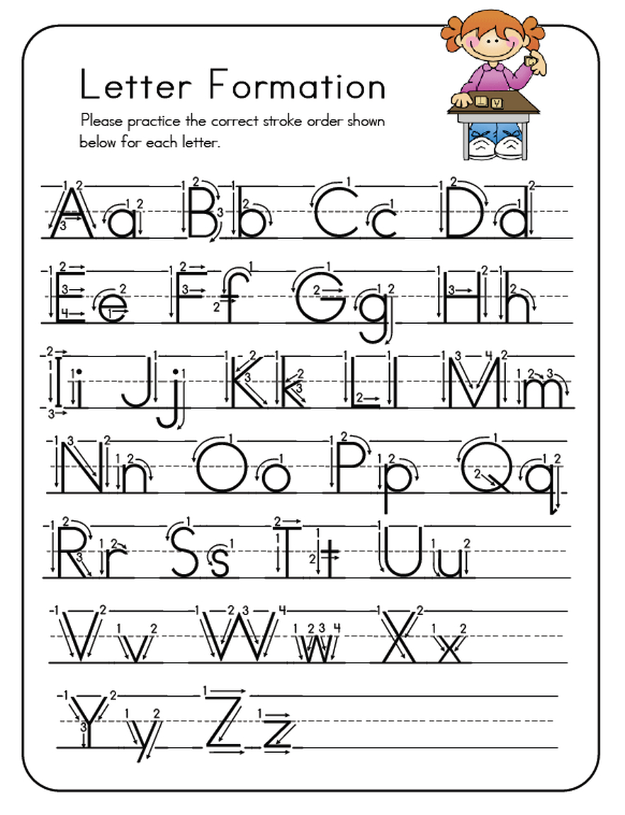 Free Letter Formation Worksheets for Kids - Easy Learning