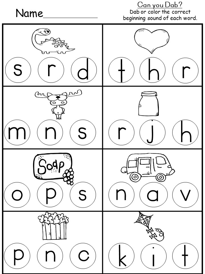 5 Fun Letter Sound Worksheets for Kindergarteners