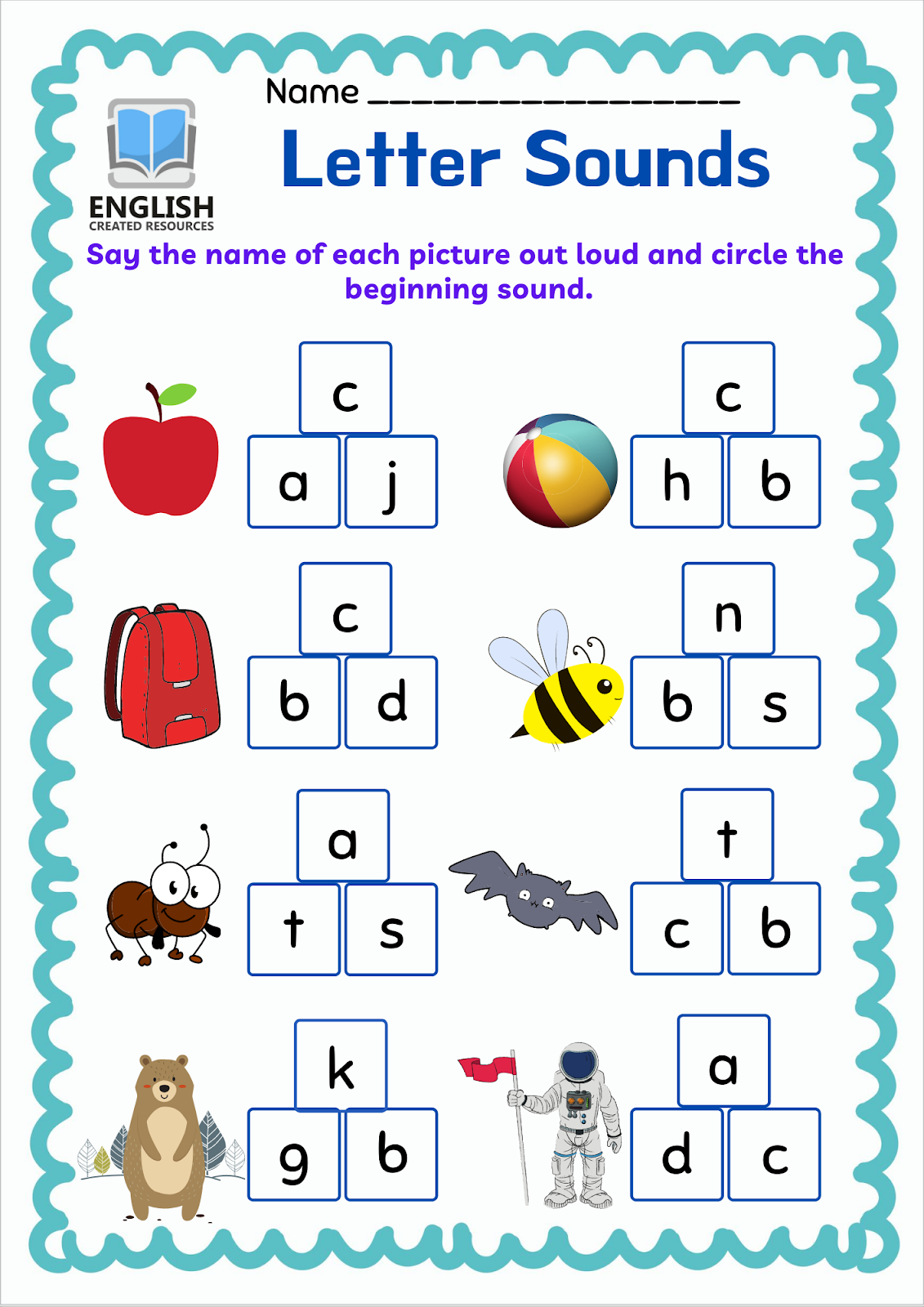 Fun and Free Letter Sound Worksheets for Kids