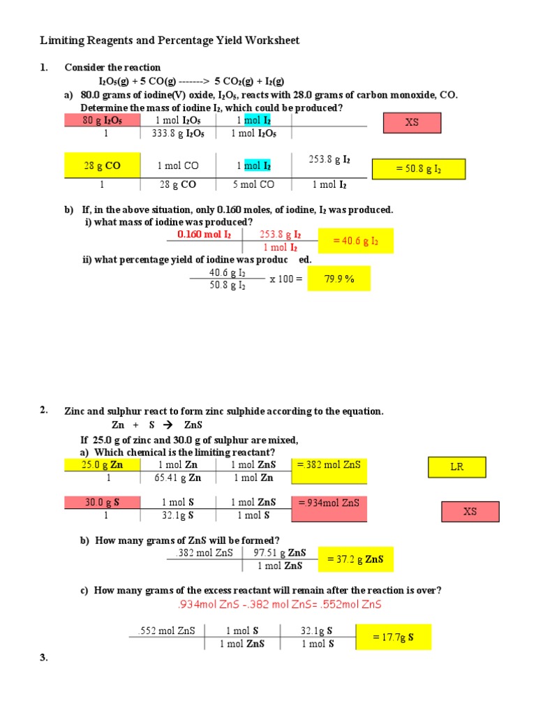 5 Essential Tips for Limiting Reagent and Percent Yield Calculation