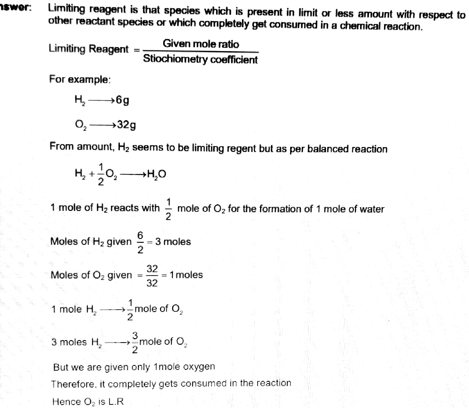 Limiting Reagent Edexcel 9 1 Separate Science Higher Teaching Resources