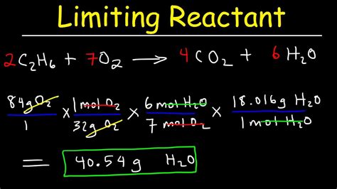 Limiting Reagent Problems Chemistry