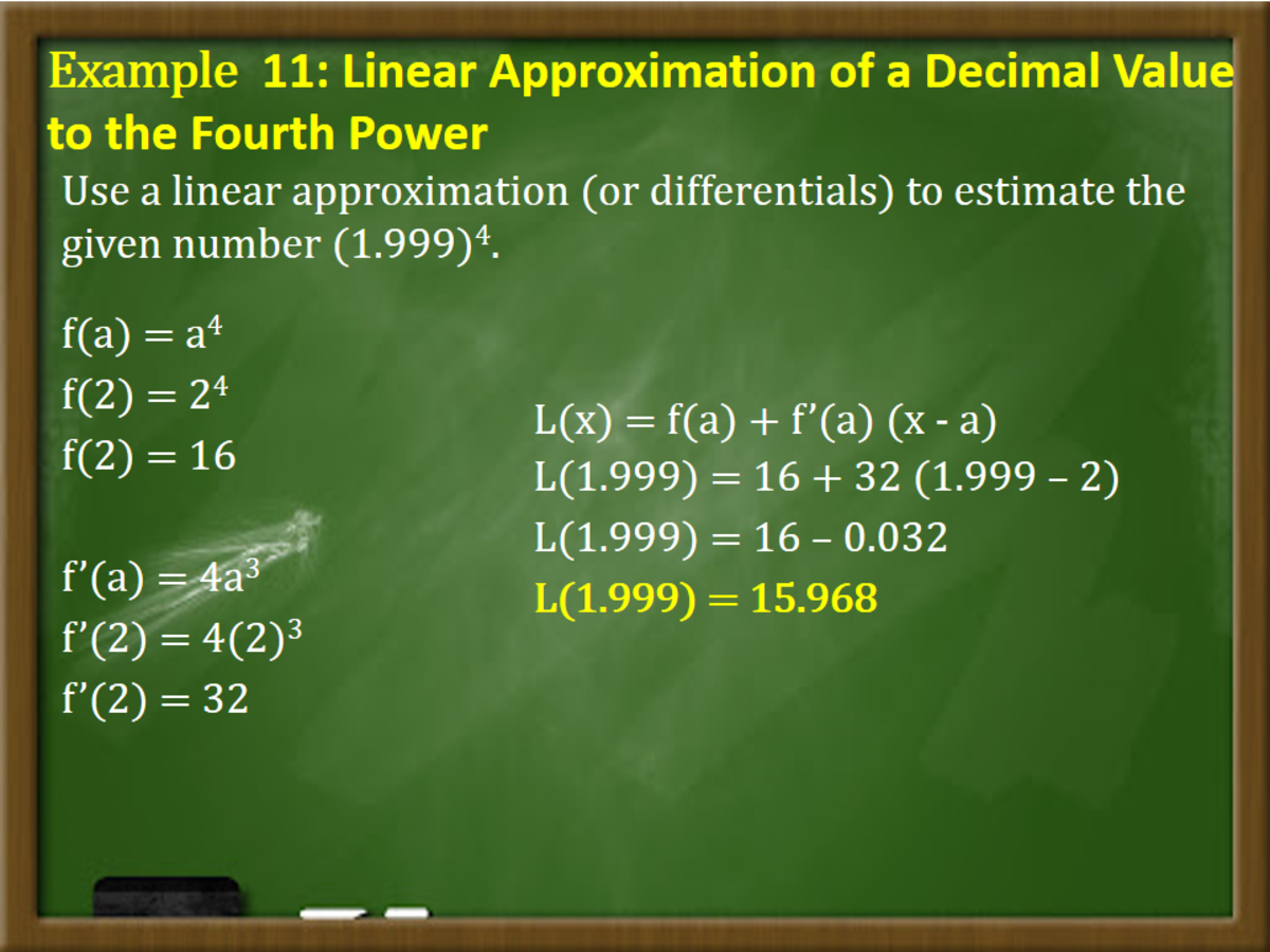 Linear Approximation And Differentials In Calculus Owlcation