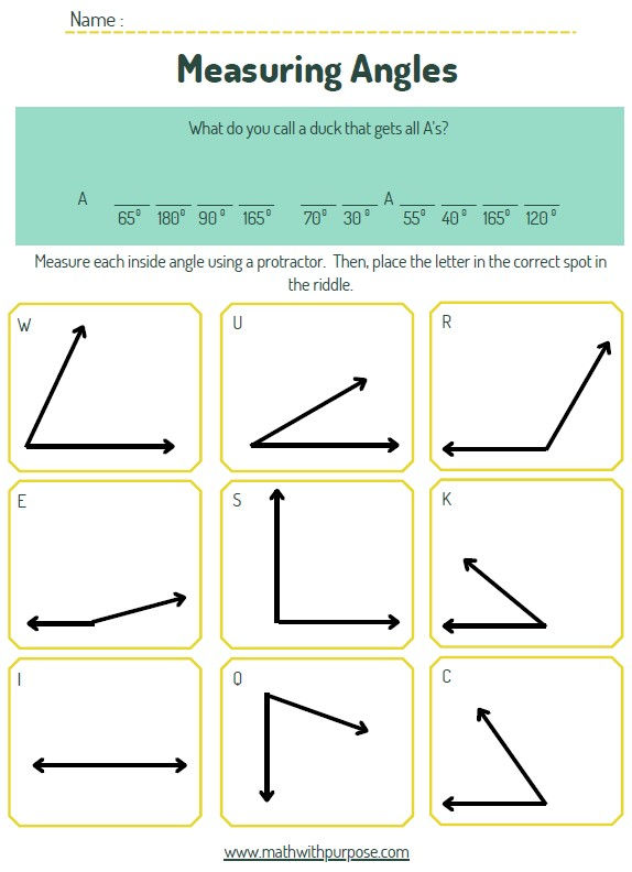 Lines Angle And Protractors Oh My Worksheets Library