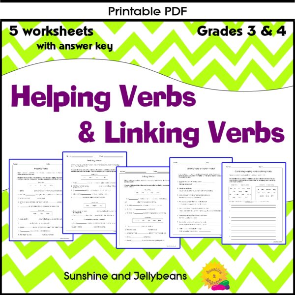 Linking And Helping Verbs Worksheet Englishworksheet My Id