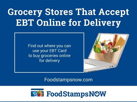 List Of Grocery Stores That Accept Ebt Online For Delivery Food Stamps Now