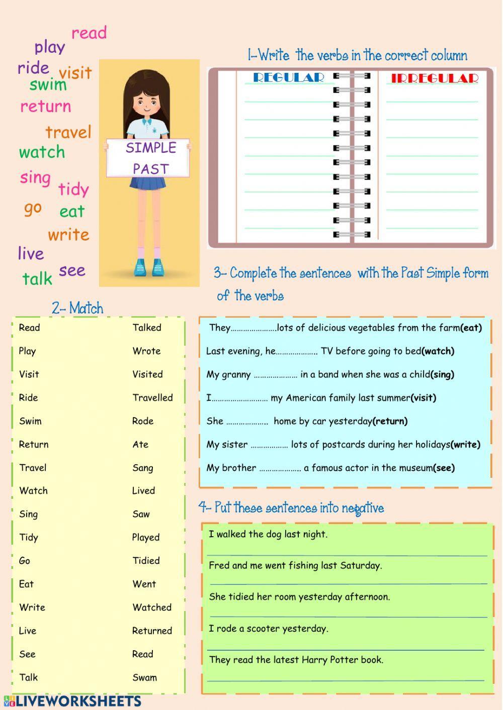 5 Fun Ways to Use Live Worksheets for Simple Past Practice