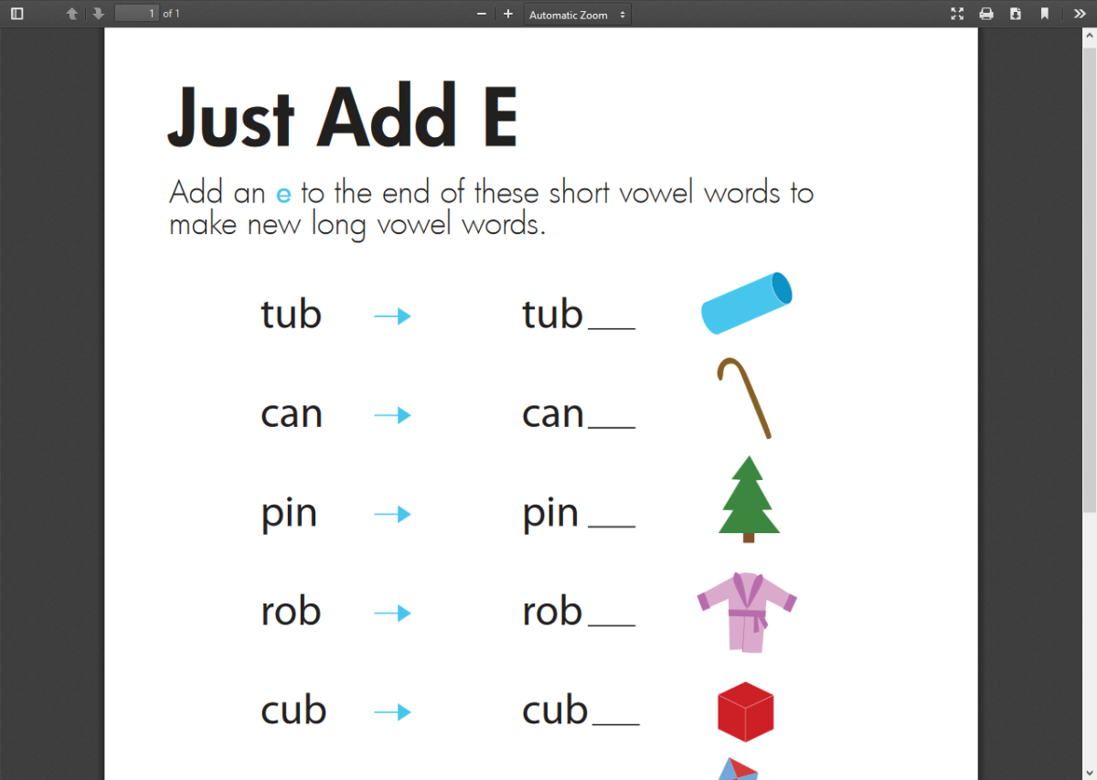 Free Printable Long a Silent E Worksheets for Kids