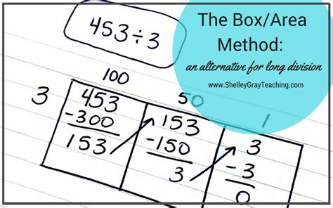 Long Division Alternative The Area Or Box Method Shelley Gray