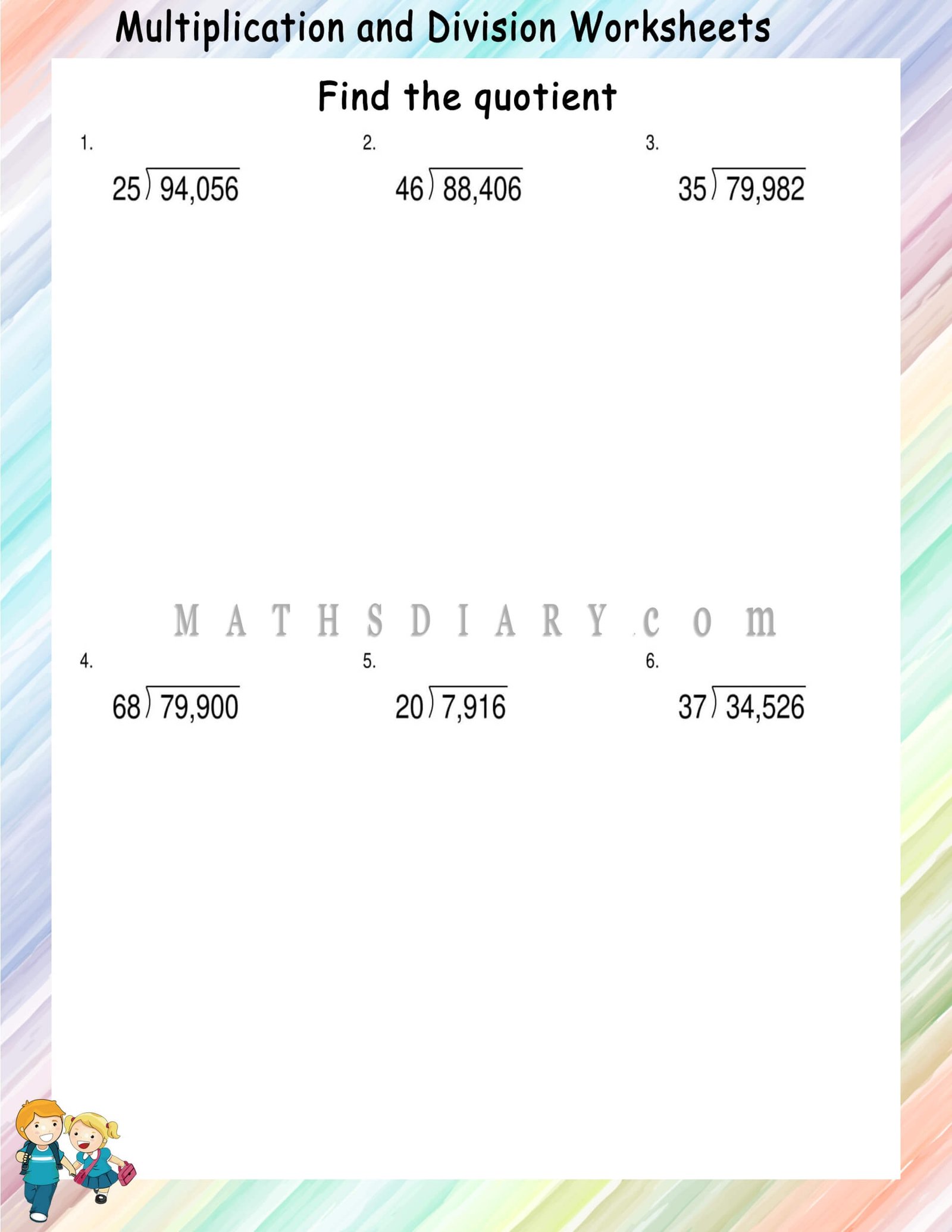 Long Division With 2 Digit Divisors Worksheets Teaching Resources