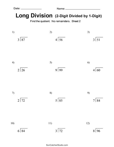 Long Division Made Easy with Free Worksheet