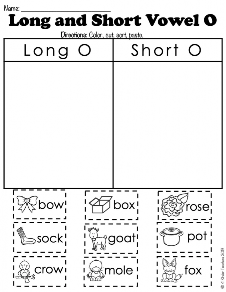 Long O Worksheet Education Com Vowel Worksheets Kindergarten