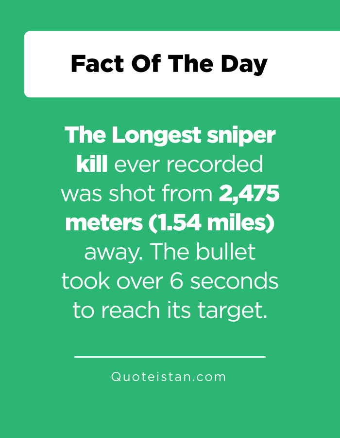 Longest Recorded Sniper Shot in Military History