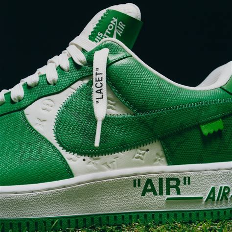 Louis Vuitton X Nike Air Force 1 Gym Green Le Site De La Sneaker