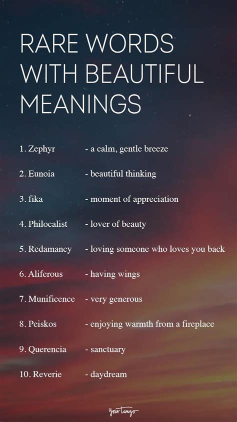 Love Rare Words With Beautiful Meanings Photos Idea