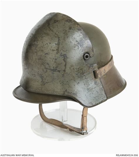 M 1918 Steel Helmet With Stirnschild Steel Brow Plate Imperial German Army Australian War