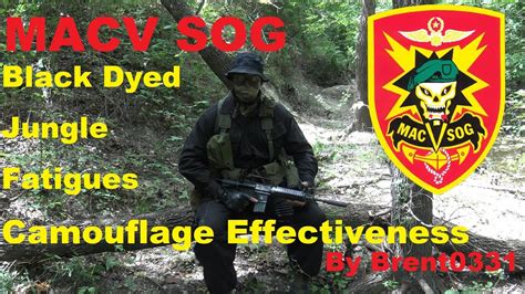 Macv Sog Black Jungle Fatigues Camouflage Effectiveness Youtube