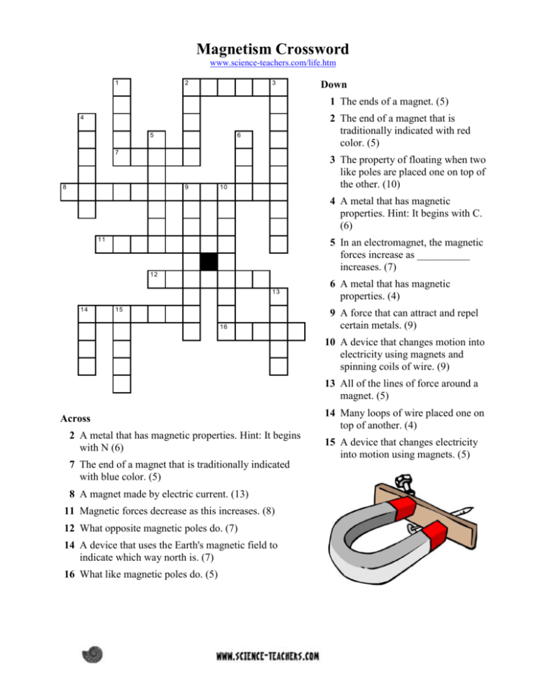 Magnetism Worksheet Answers Db Excel Com