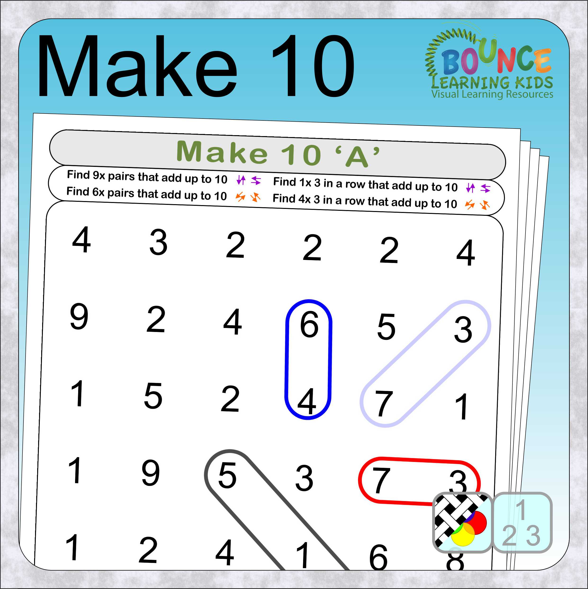 Make 10 Worksheet: Fun and Educational Math Practice for Kids