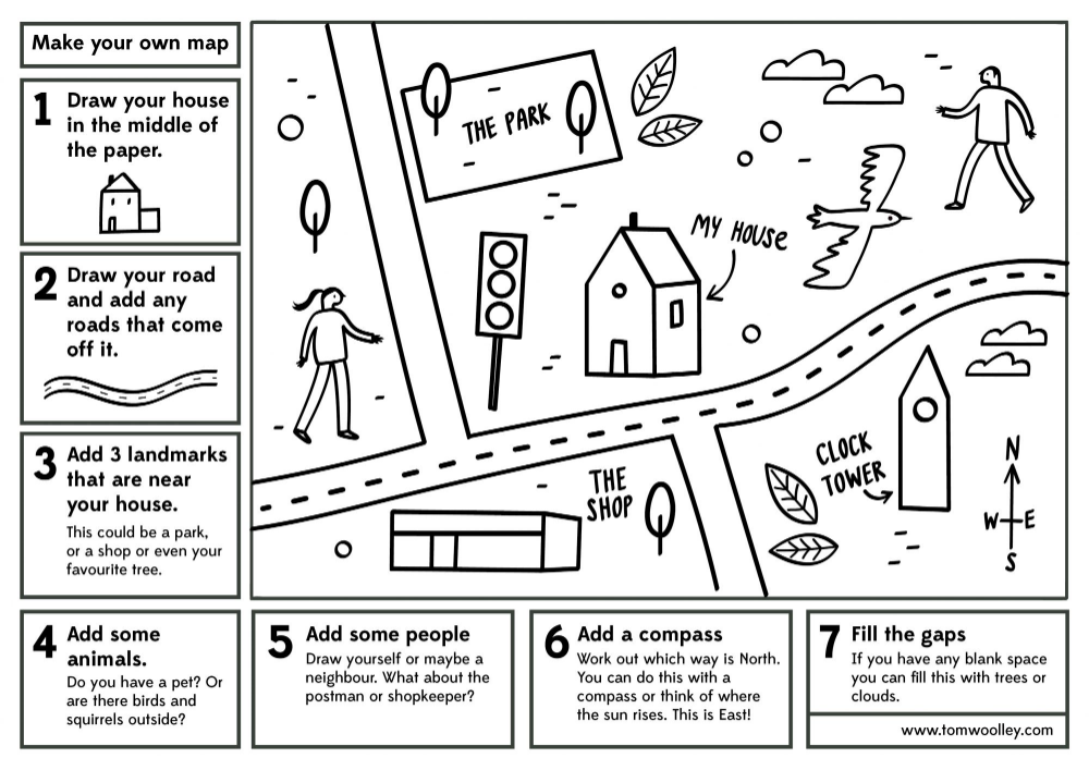 Make A Map Worksheet By Teach Simple