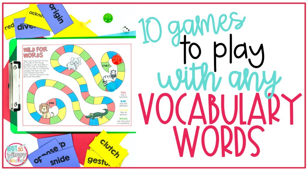 Make Your Own Vocabulary Games