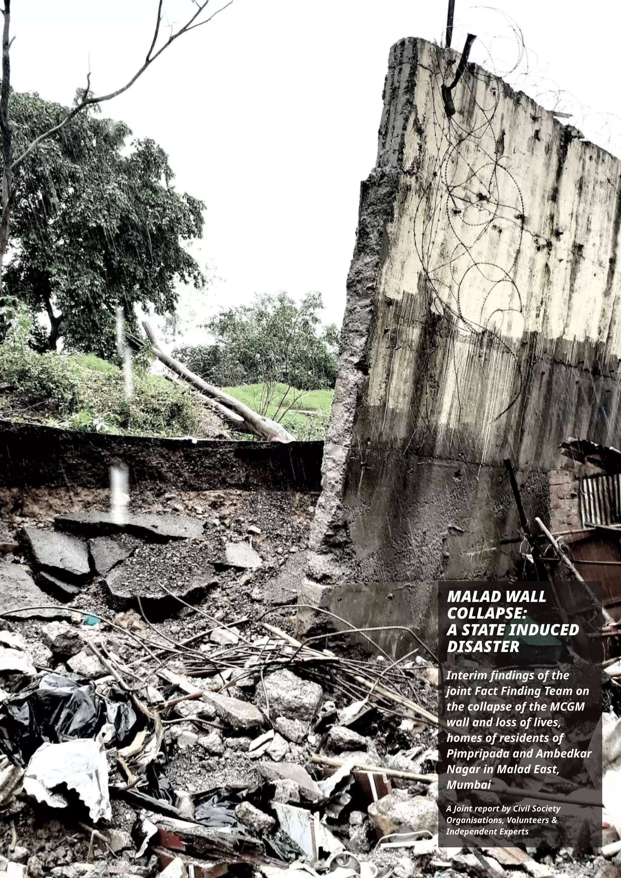 Malad Wall Collapse Fact Finding Report Final Pdf