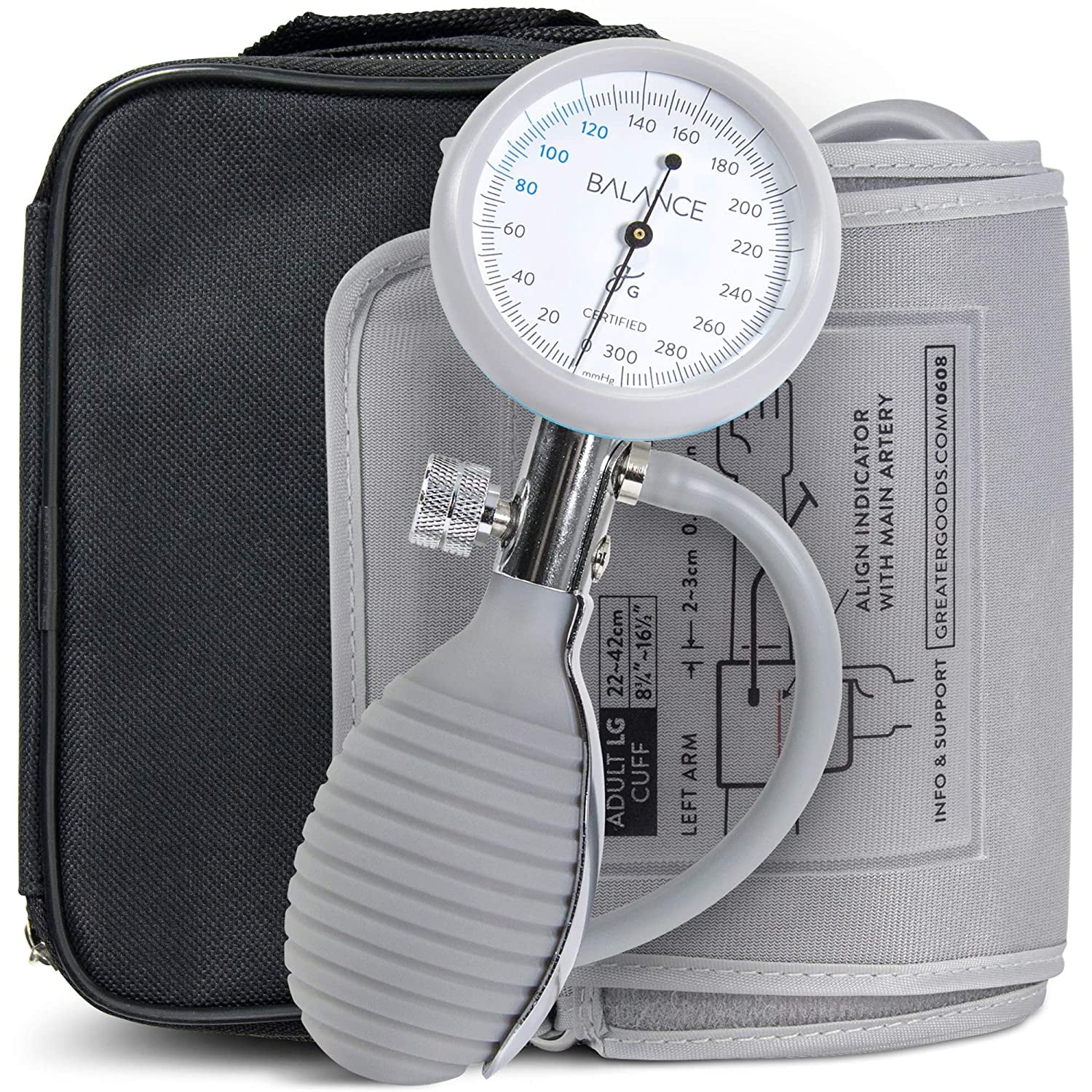 Manual Blood Pressure Monitor Bp Cuff Gauge Aneroid Sphygmomanometer