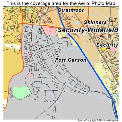 Map Of Fort Carson Co Colorado