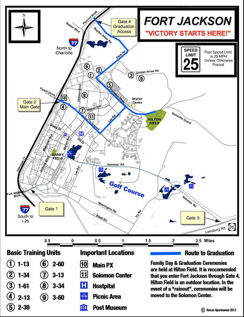 Map Of Fort Jackson