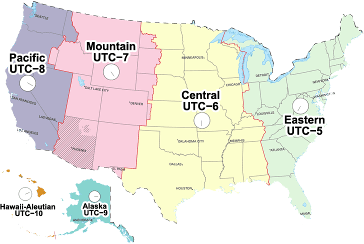 Map Of Time Zone Qerytodays