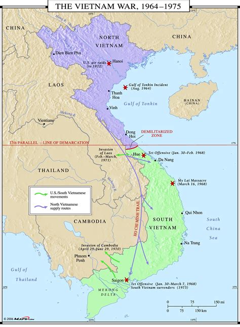 5 Key Vietnam War Maps