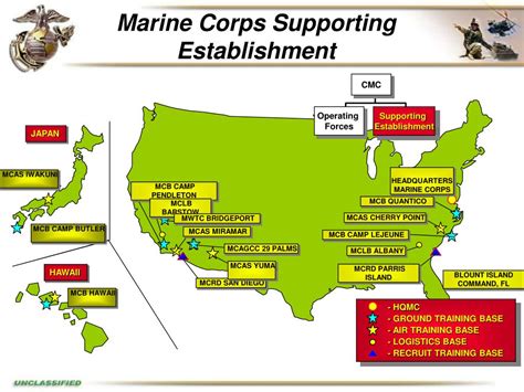 Marine Corps Bases Map