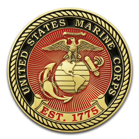 5 Marine Corps Coins