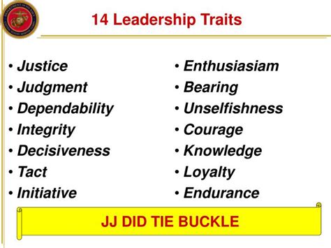 Marine Corps Leadership Principles And Traits