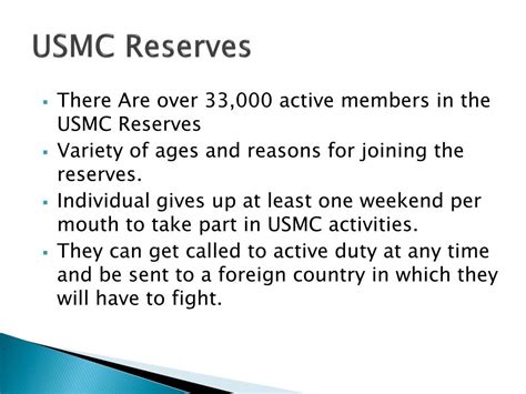 6 Requirements for Marine Corps Reserve Members