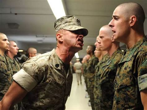 Marine Drill Instructors Screaming In People S Faces Business Insider Boot Camp Usmc Marines