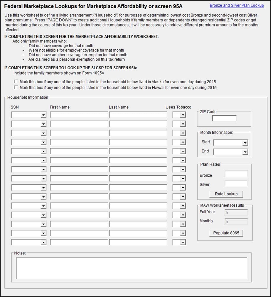 Simplify Your Healthcare: Marketplace Coverage Affordability Worksheet