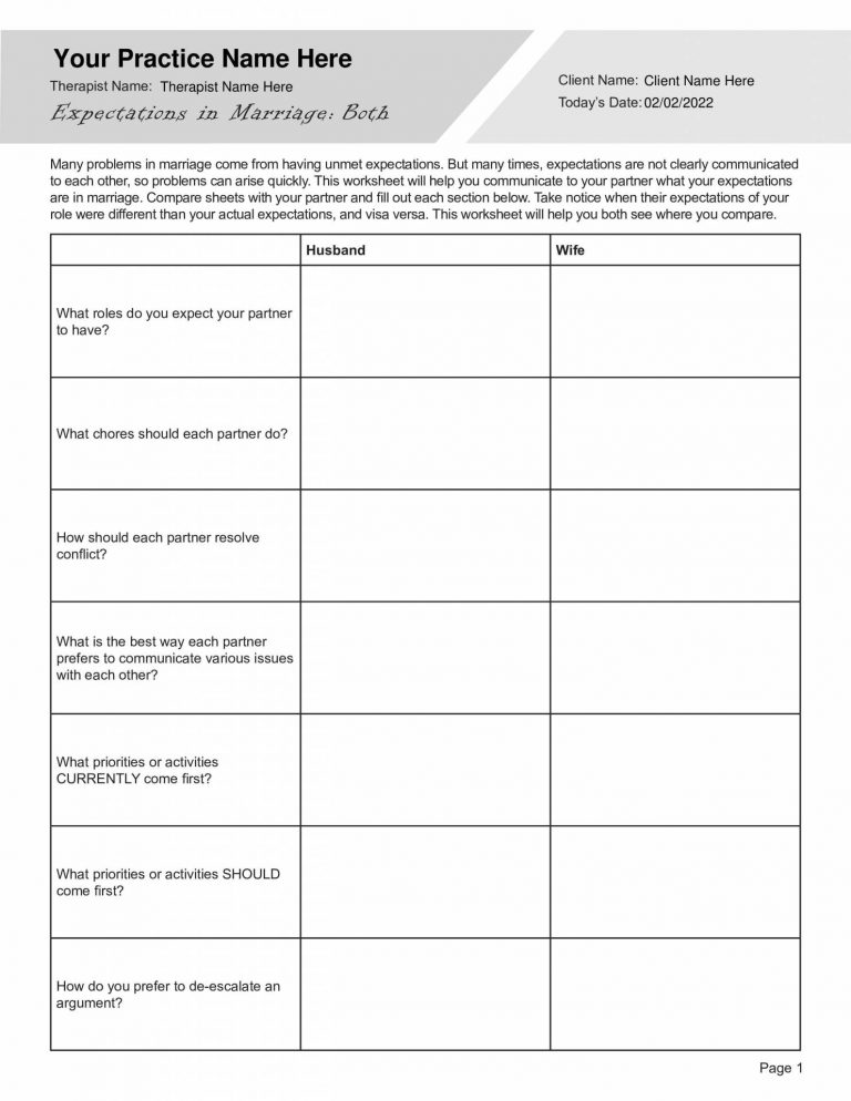 Marriage Worksheet Worksheets Teacher Made Twinkl