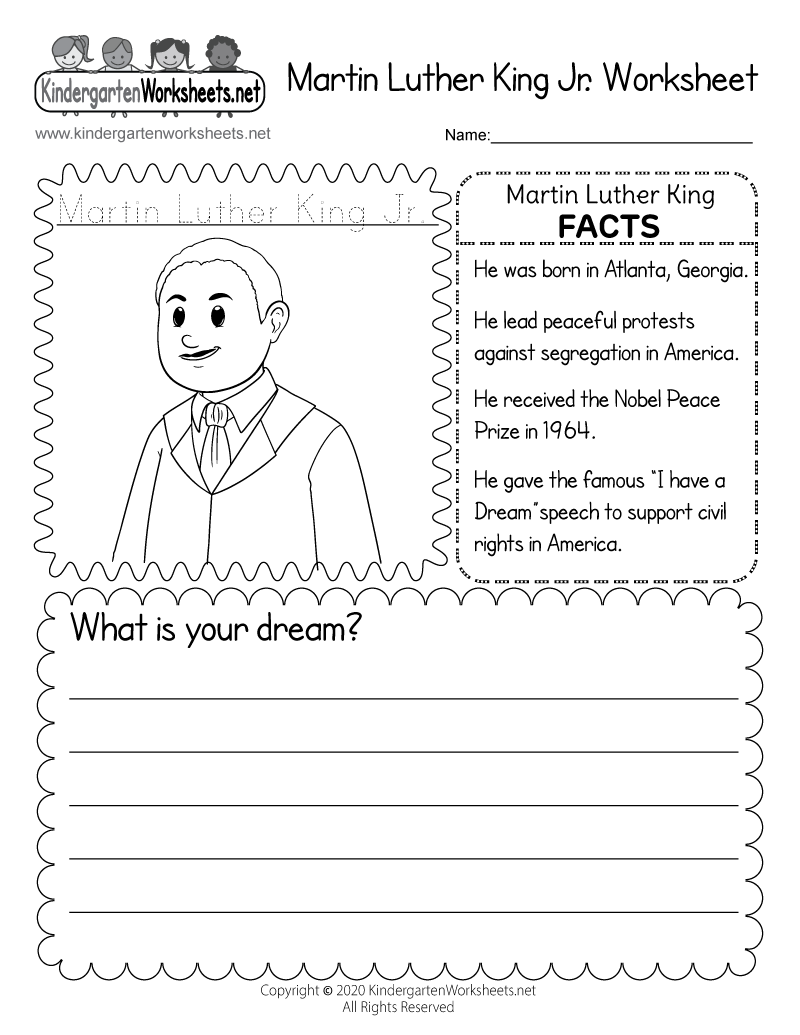 Martin Luther King Jr Activity Book Teach Starter