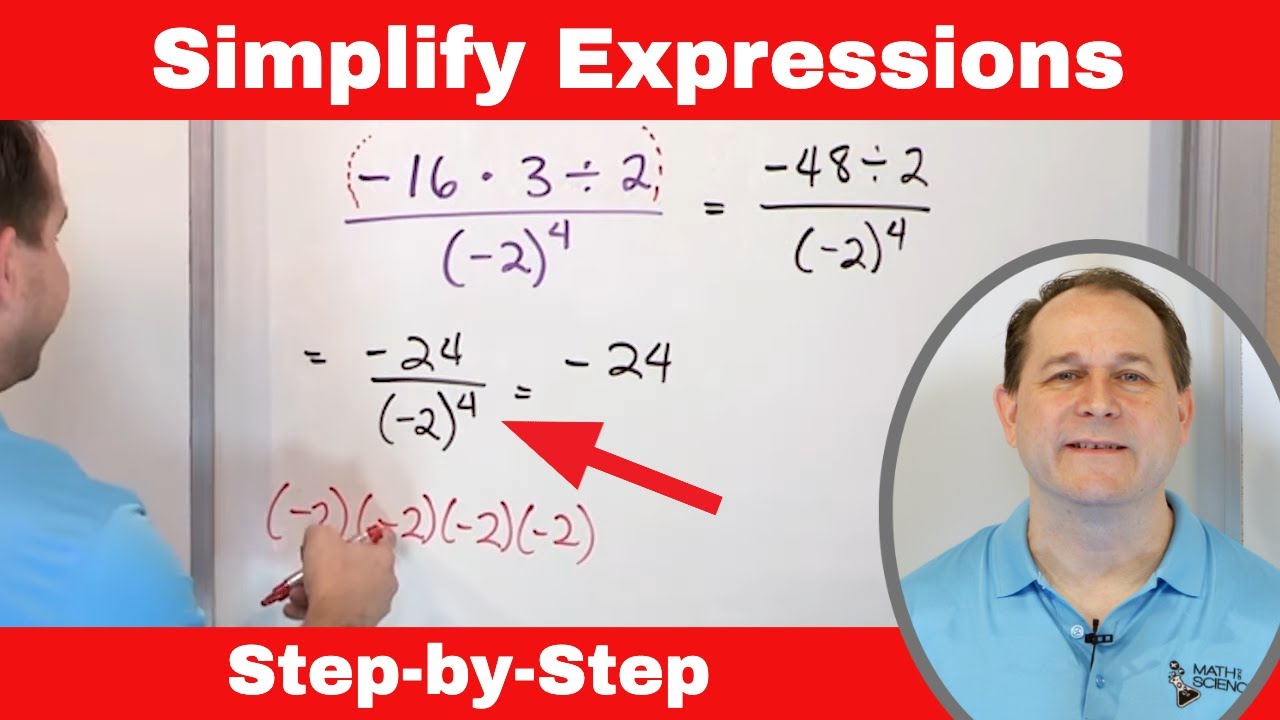 Mastering Algebra How To Simplify Expressions Involving Division Youtube