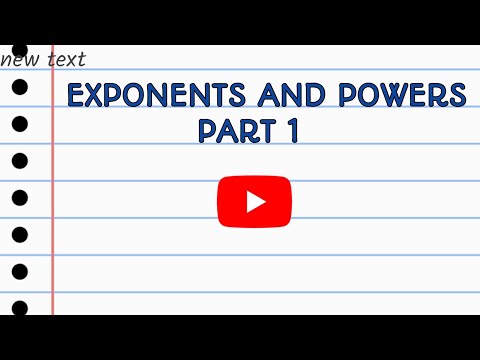 Mastering Exponents And Powers A Comprehensive Guide Youtube