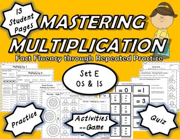 Mastering Multiplication Fact Fluency Through Repeated Practice Set E