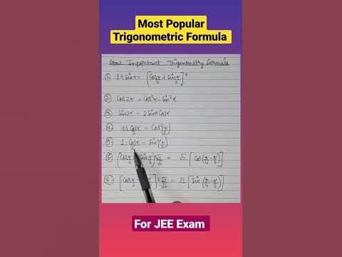 Mastering Trigonometric Formulas Essential For Jee Exam Success Jee