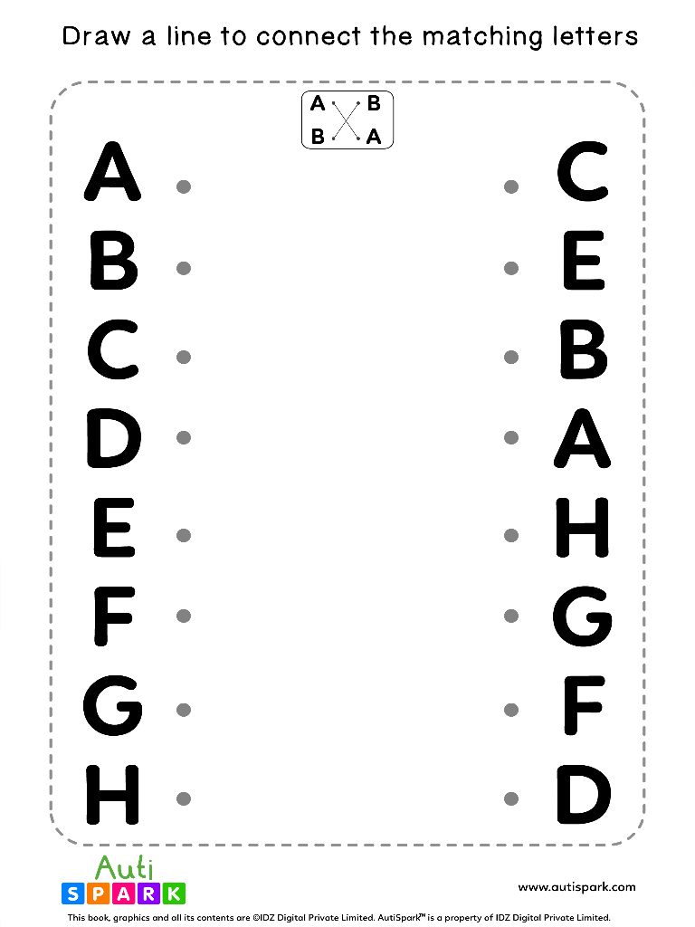 Same Letter Matching: Fun Literacy Worksheet for Kids